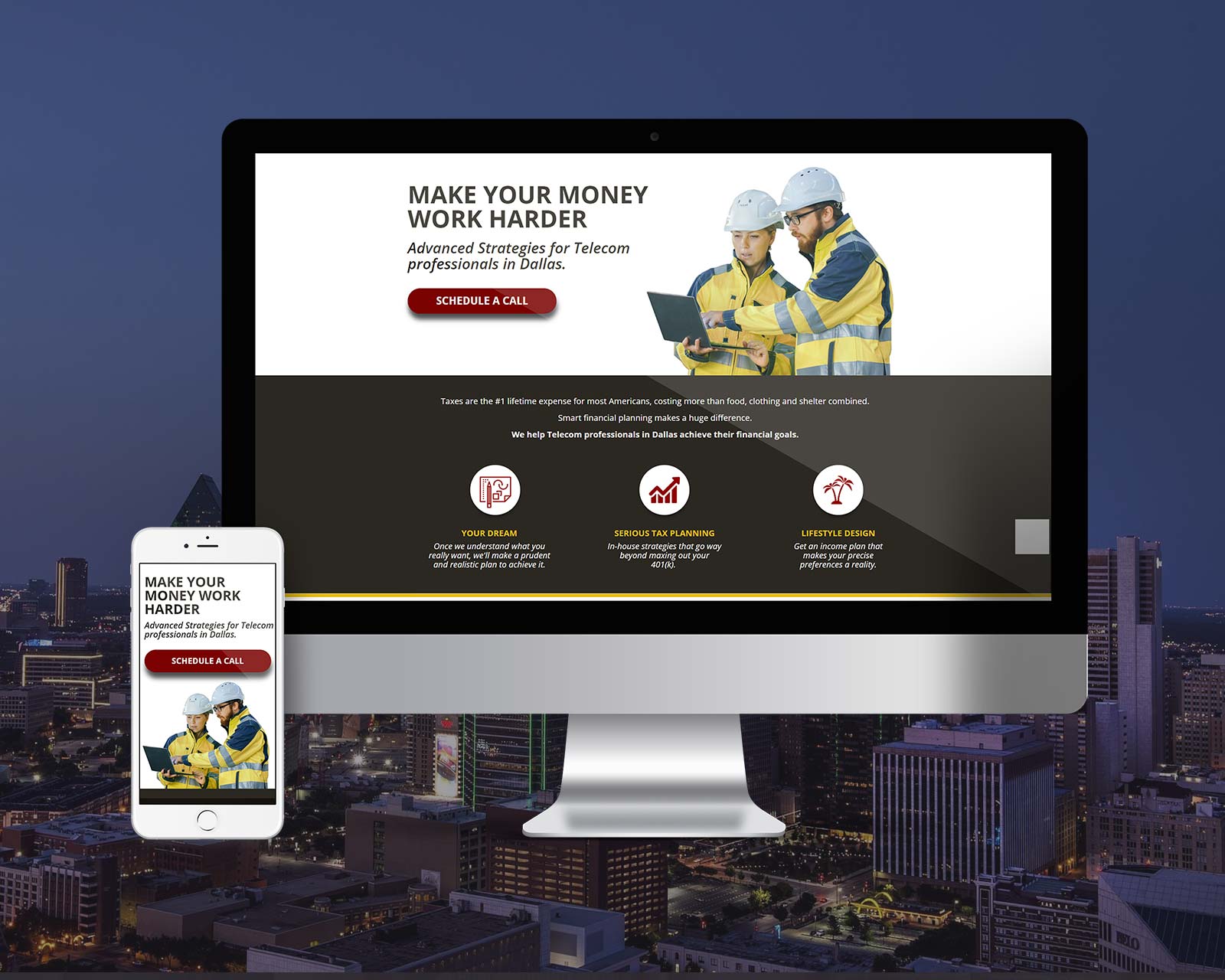 Tax Free in Dallas Landing Page Pixel Peak Digital Agency